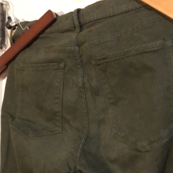 Banana Republic slim fit olive colored jeans- barely worn. - Picture 3 of 8